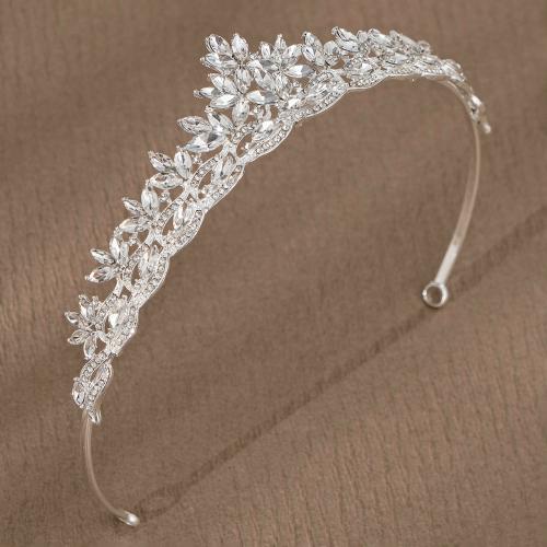 Braut Diademe, Zinklegierung, für Braut & mit Strass, keine, verkauft von PC