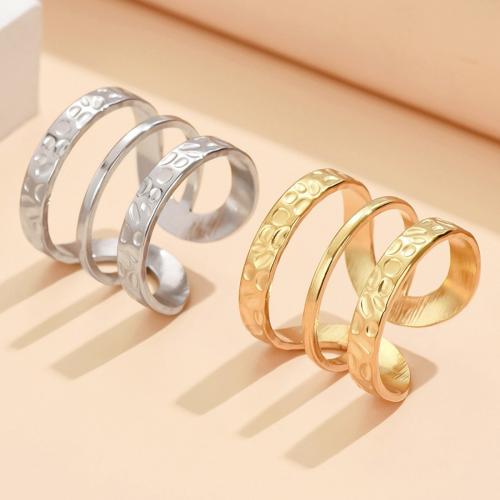 Stainless Steel Finger Ring, 304 Stainless Steel, Adjustable & fashion jewelry & for woman width 18mm, US Ring 