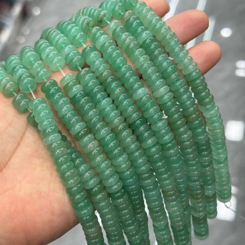 Green Aventurine Bead, Flat Round, DIY, green Approx 