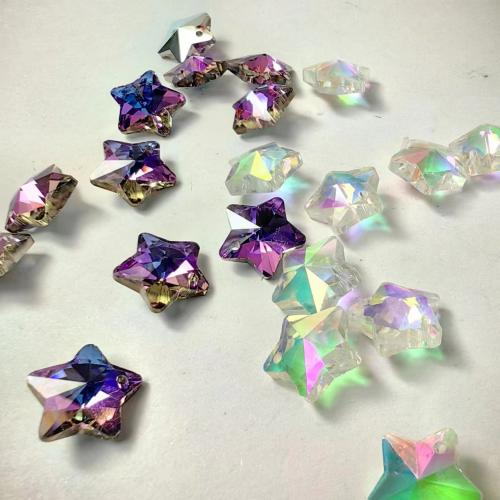 Glass Pendants, Star, DIY 14mm, Approx 