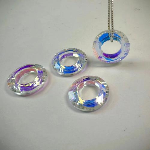 Glass Pendants, Donut, DIY, 14mm, Approx 