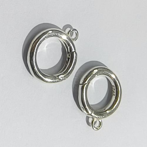 Sterling Silver Snap Clasp, 925 Sterling Silver, DIY, original color 