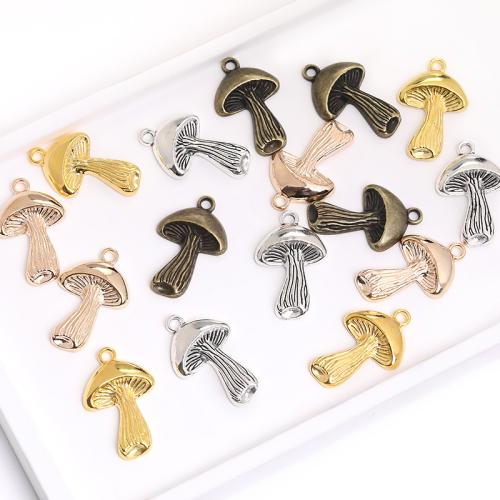 Zinc Alloy Jewelry Pendants, mushroom, plated, DIY 