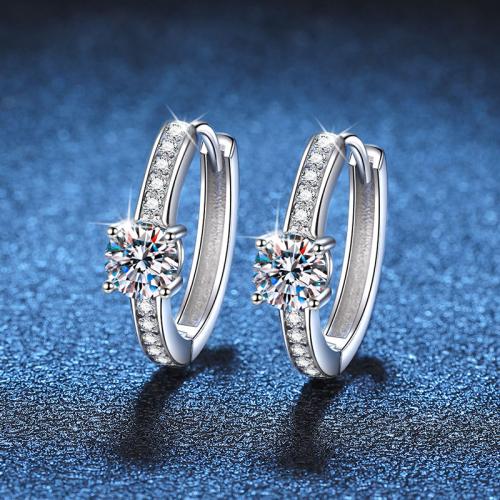 925 Sterling Silver Huggie Hoop Earring & for woman, earring length 15-20mm 