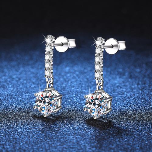 925 Sterling Silver Drop Earring & for woman, earring length 15-20mm 