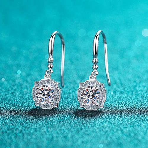 925 Sterling Silver Drop Earring, Geometrical Pattern & for woman, earring length 15-25mm 