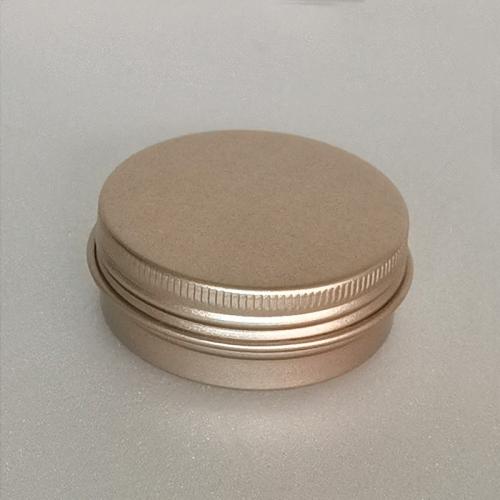 Jewelry Gift Box, Aluminum, Round & frosted, gold 