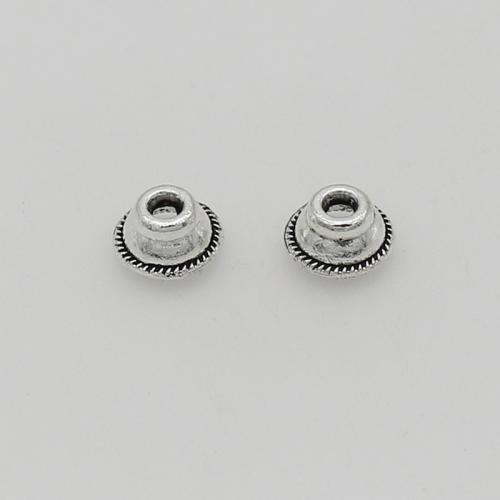 Zinc Alloy Bead Caps, antique silver color plated, DIY, 8mm Approx 1.5mm, Approx 