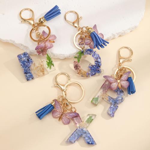 Acrylic Key Chain, with Dried Flower, portable & multifunctional 