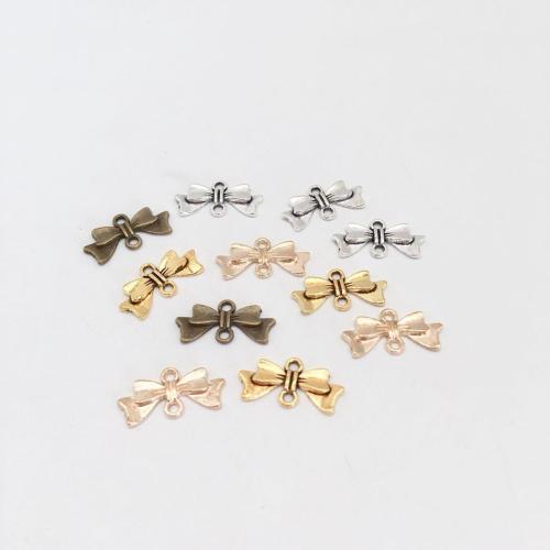 Zinc Alloy Charm Connector, Bowknot, plated, DIY & 1/1 loop 