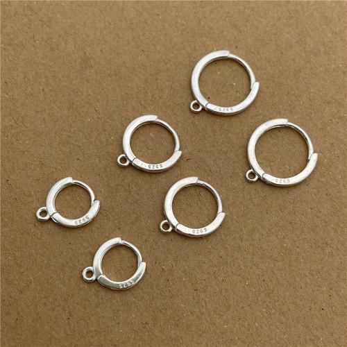 Composant de boucle d'oreille en argent , Argent sterling 925, DIY & styles différents pour le choix, Vendu par paire