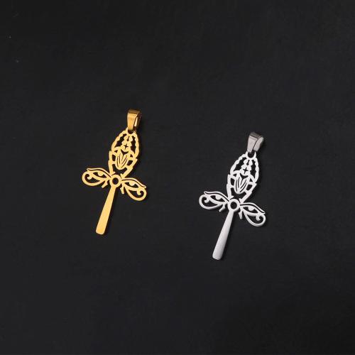 Stainless Steel Cross Pendants, 304 Stainless Steel, DIY 