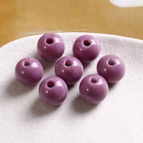 Resin Jewelry Beads, Round, polished, DIY 