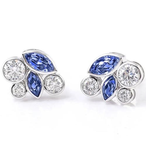 Cubic Zirconia Micro Pave Brass Earring, fashion jewelry & micro pave cubic zirconia & for woman 