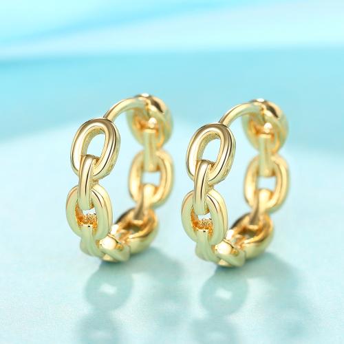 Brass Huggie Hoop Earring, fashion jewelry & for woman 