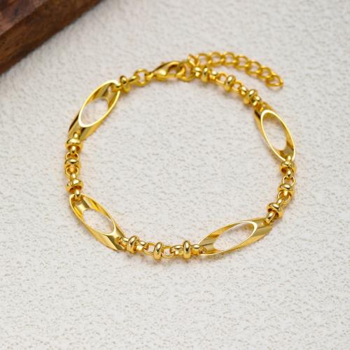 Titane bracelet en acier et bracelet, Acier titane, Placage, pour femme, Or, Vendu par PC