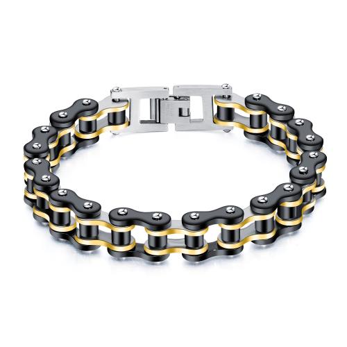 Titan Edelstahl Armband / Armreif, Titanstahl, plattiert, unisex, keine, Länge:ca. 22 cm, verkauft von PC