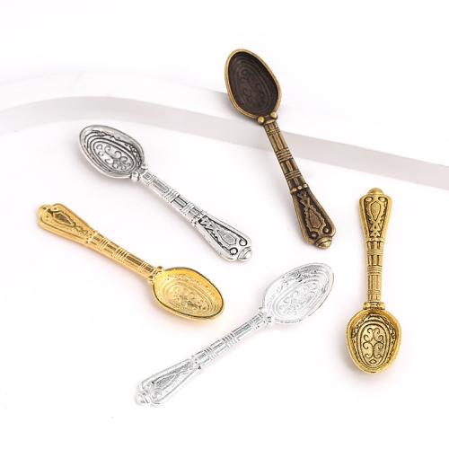 Zinc Alloy Jewelry Pendants, Spoon, plated, DIY 