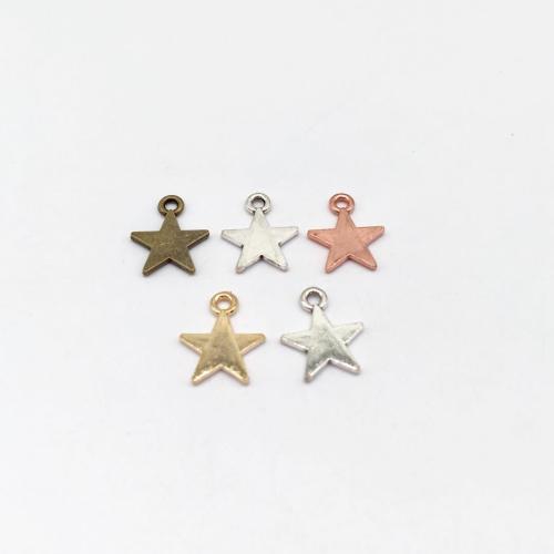 Zinc Alloy Star Pendant, plated, DIY 