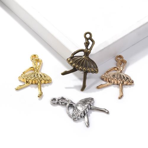 Zinc Alloy Jewelry Pendants, Dancing Girl, plated, DIY 