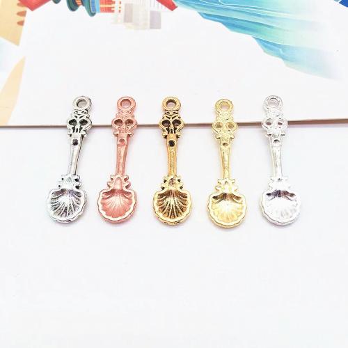 Zinc Alloy Jewelry Pendants, Spoon, plated, DIY 