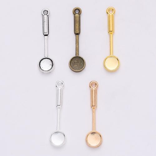 Zinc Alloy Jewelry Pendants, Spoon, plated, DIY 