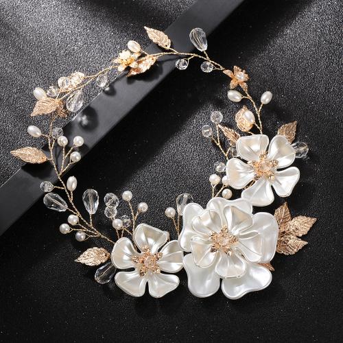 Headband, Zinc Alloy, with Crystal & Plastic Pearl, fashion jewelry & for woman 