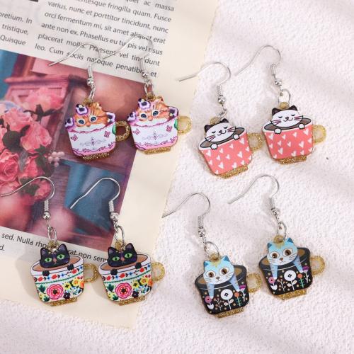 Acrylic Drop Earring, cute & for woman 