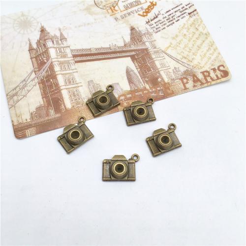 Zinc Alloy Jewelry Pendants, Camera, antique bronze color plated, DIY 