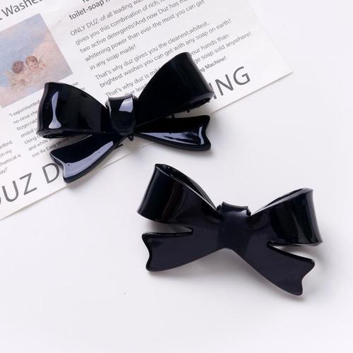 Hair Barrette Finding, Acrylic, Bowknot, polished, DIY 