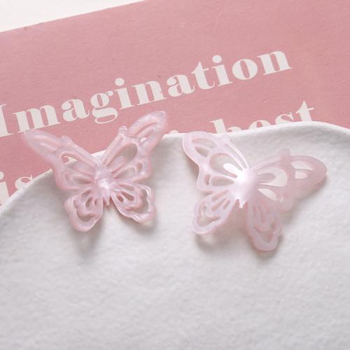 Hair Barrette Finding, Acrylic, Butterfly, polished, DIY 