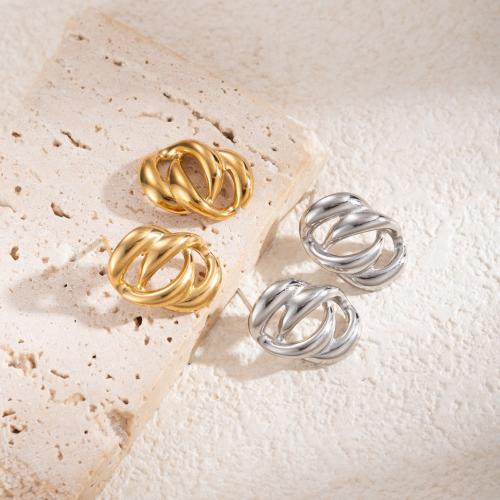 Arete de acero inoxidable , acero inoxidable 304, Joyería & para mujer, más colores para la opción, 20.3x13.7mm, Vendido por Par