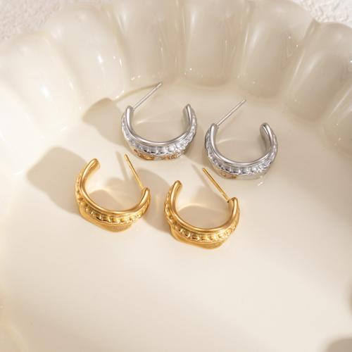 Arete de acero inoxidable , acero inoxidable 304, Joyería & para mujer, más colores para la opción, 18.8x9.5mm, Vendido por Par