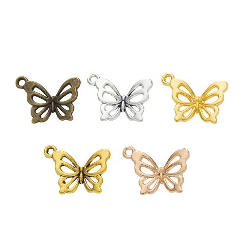 Zinc Alloy Animal Pendants, Butterfly, plated, DIY Approx [