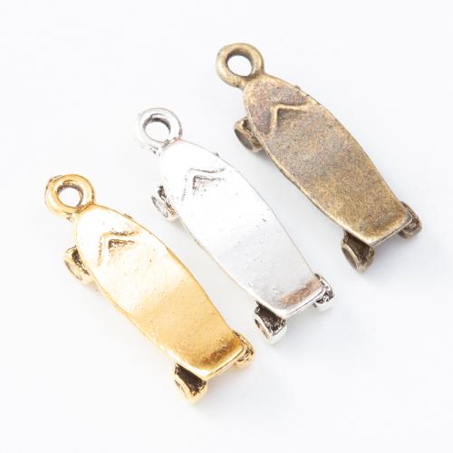 Zinc Alloy Jewelry Pendants, Skateboard, plated, DIY Approx 