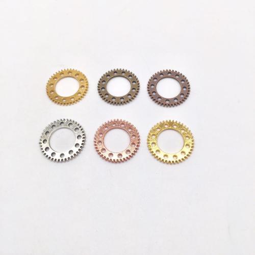 Zinc Alloy Jewelry Pendants, Gear Wheel, plated, DIY 