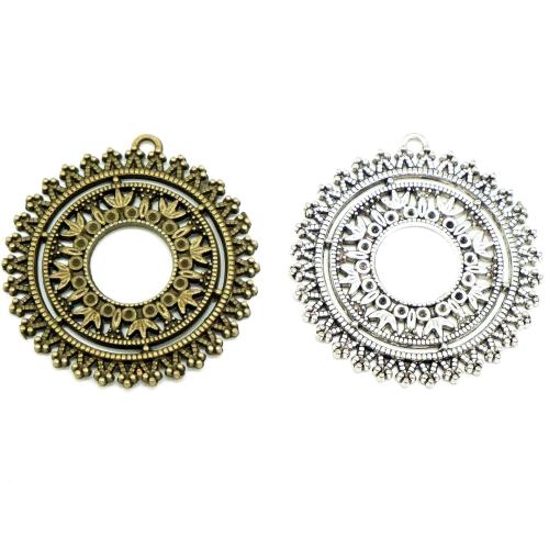 Zinc Alloy Jewelry Pendants, Round, plated, DIY 