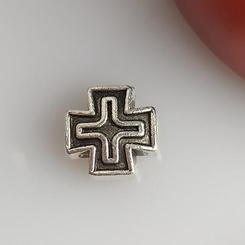 Zinc Alloy Spacer Beads, Cross, antique silver color plated, DIY Approx 3mm, Approx 