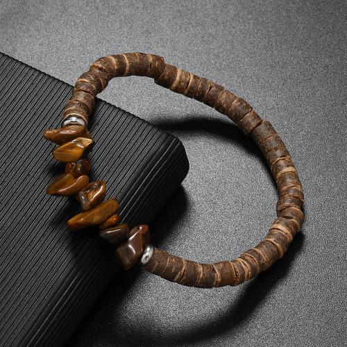 noix de coco bracelet, avec pierre gemme, fait à la main, différents matériaux pour le choix & styles différents pour le choix & pour homme, plus de couleurs à choisir, Vendu par PC