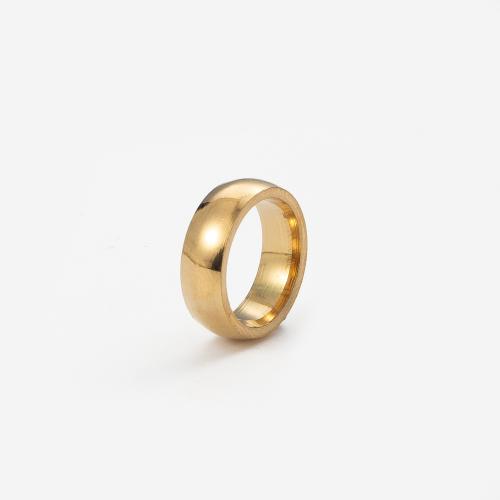 Edelstahl Fingerring, 304 Edelstahl, Vakuum-Ionen-Beschichtung, Modeschmuck & für Frau, keine, 4.5x15.7mm, Innendurchmesser:ca. 12mm, verkauft von PC