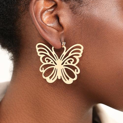 Zinc Alloy Leverback Earring, Butterfly, plated, for woman 