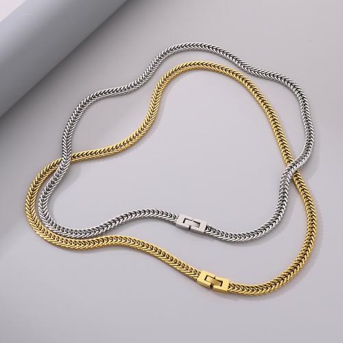 Titanium Steel Jewelry Necklace, plated, for man 