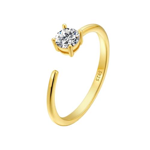 Anillo de dedo Zirconia Micro Pave Sterling Silver Cubic, plata de ley 925, micro arcilla de zirconia cúbica & para mujer, más colores para la opción, Vendido por UD[