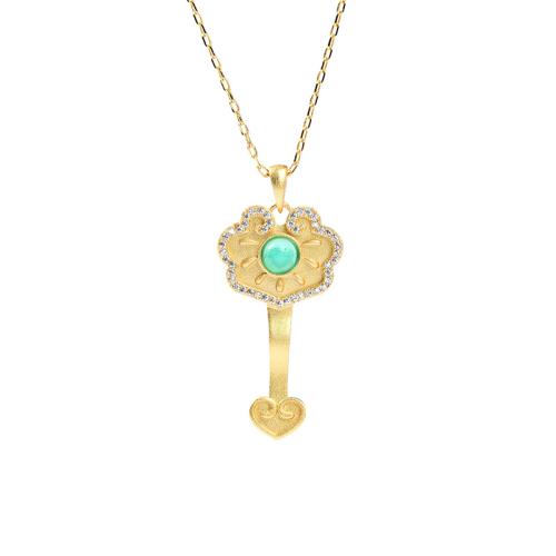 Collier en laiton cubique Zircon Micro Pave, avec Jade artificiel, pavé de micro zircon & pour femme, plus de couleurs à choisir Environ 45 cm, Vendu par PC