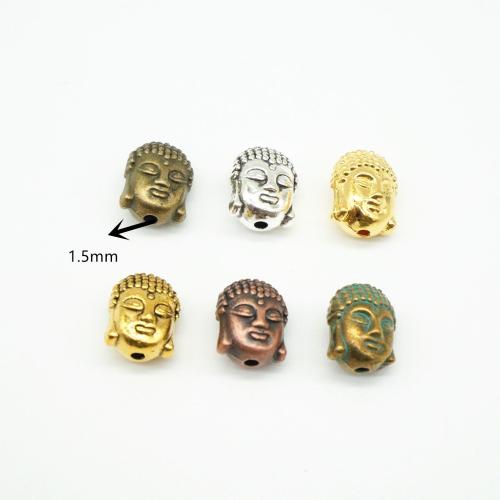 Zinklegierung Schmuckperlen, Buddha, plattiert, DIY, keine, 11x9x8mm, 100PCs/Tasche, verkauft von Tasche[