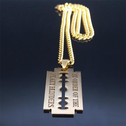 Edelstahl Schmuck Halskette, 304 Edelstahl, plattiert, Modeschmuck & unisex & hohl, keine, Länge:50 cm, verkauft von PC[