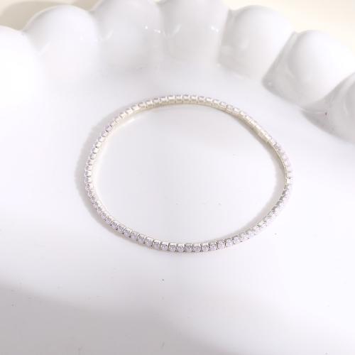 Bracelets de perles en plastique, alliage de zinc, avec perle de plastique, Placage, bijoux de mode & pour femme, Vendu par PC