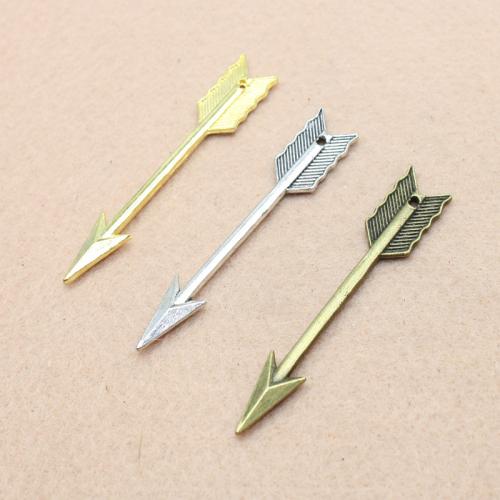 Zinc Alloy Jewelry Pendants, Arrow, plated, DIY 