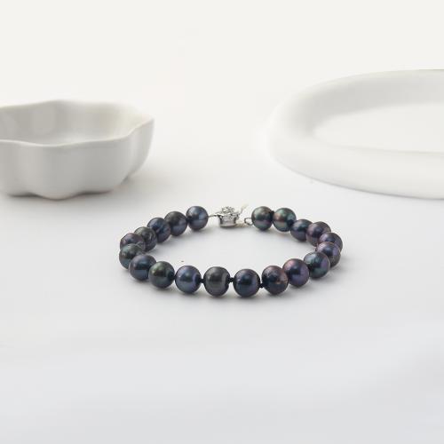 Bracelets de perles, perle d'eau douce cultivée, pour femme .5 cm, Vendu par PC[