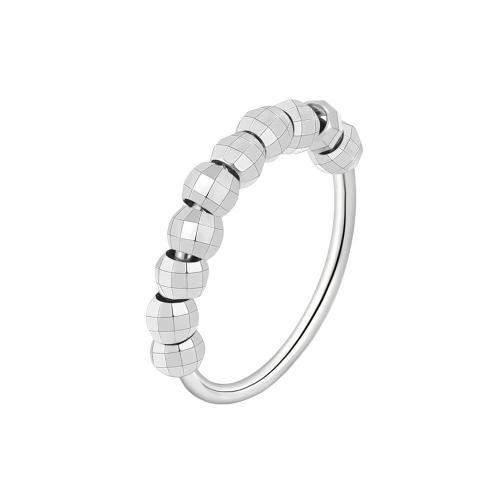 Befestigter Zirkonia Messingring Fingerring, Messing, plattiert, verschiedene Stile für Wahl & Micro pave Zirkonia & für Frau, Platin Farbe, verkauft von PC